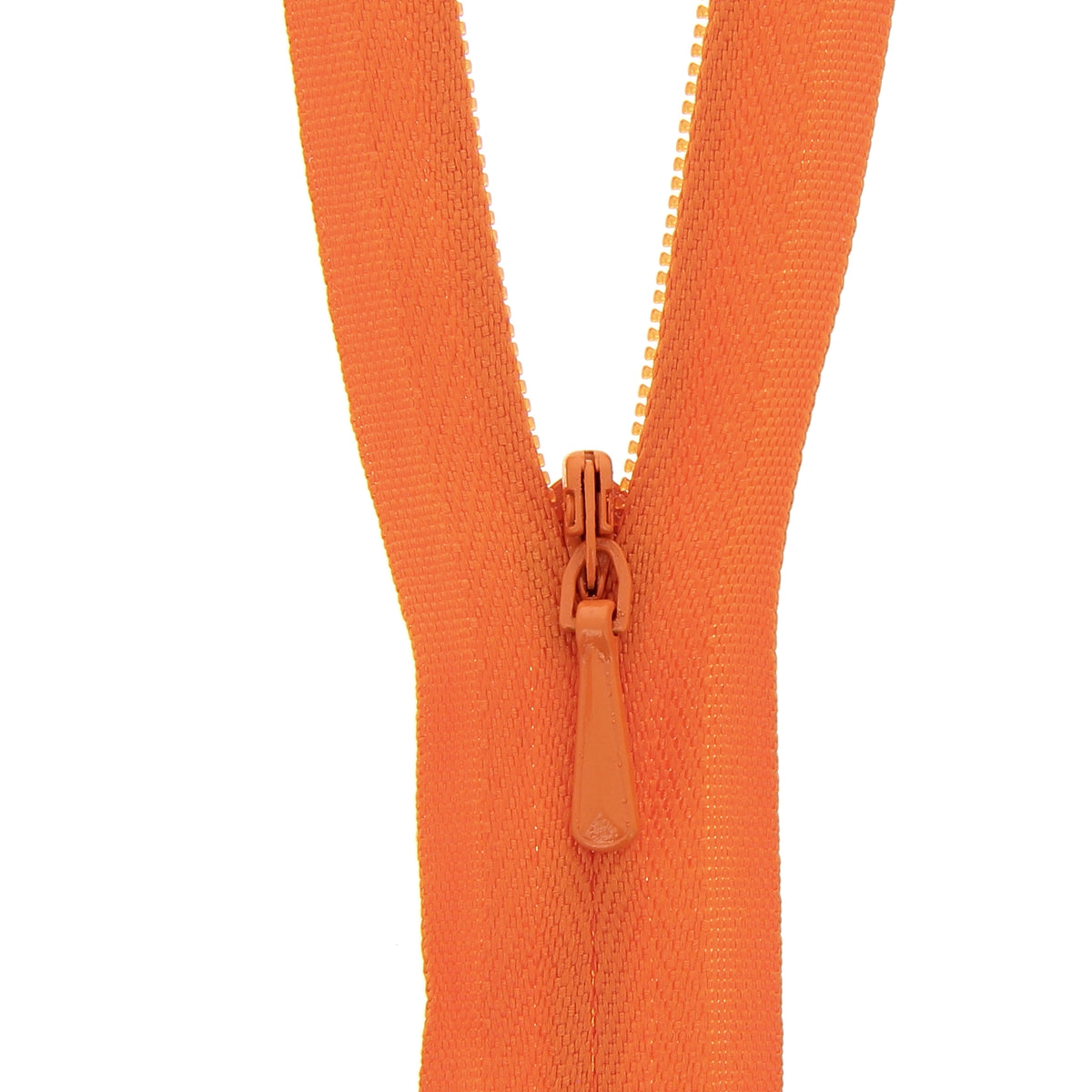 Orange Milward concealed closed-end zip, 25cm