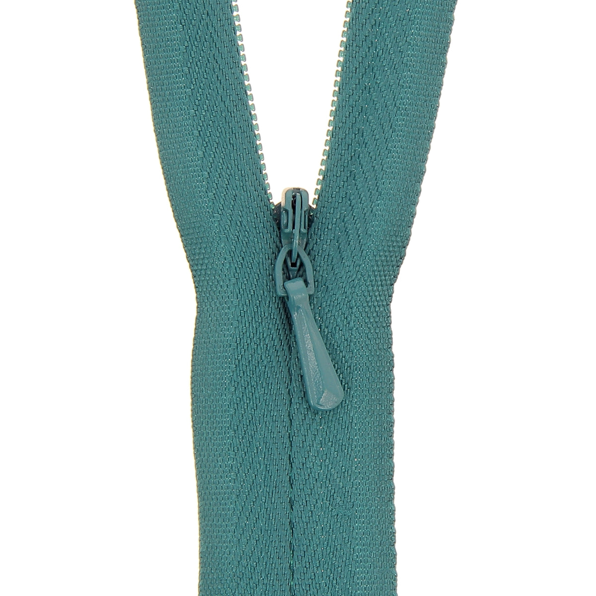 Teal Milward concealed closed-end zip, 25cm