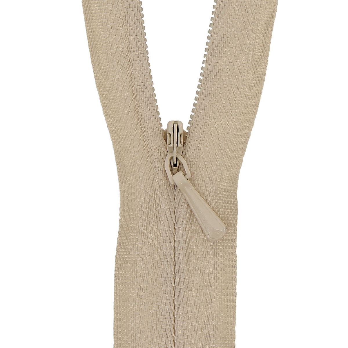 Biscuit Milward concealed closed-end zip, 25cm