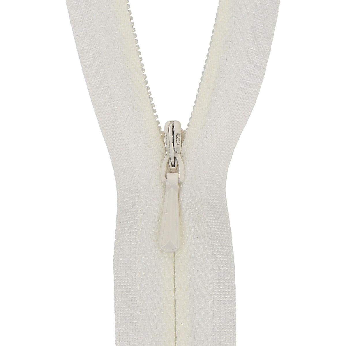 Cream Milward concealed closed-end zip, 25cm