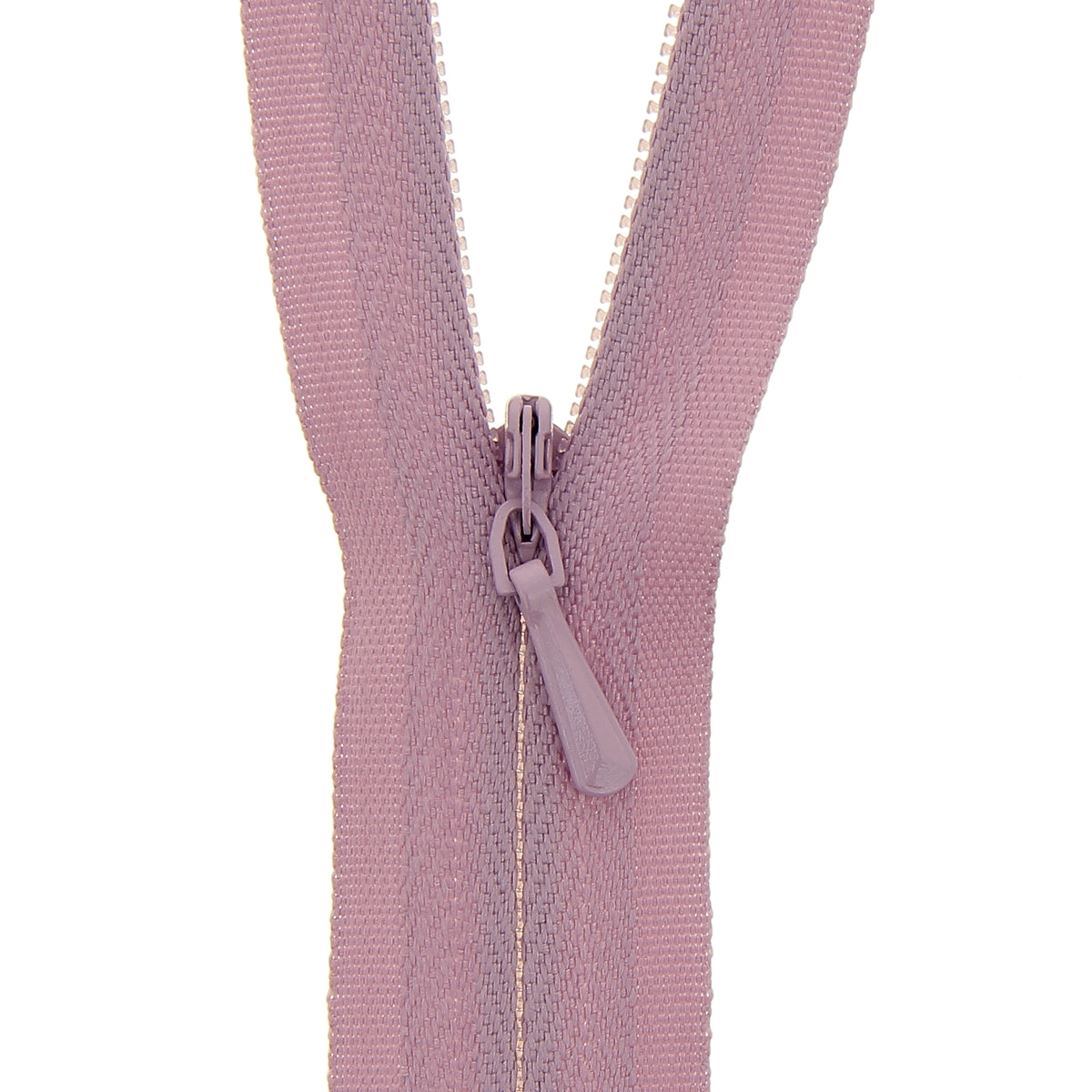 Dusky Pink Milward concealed closed-end zip, 40cm