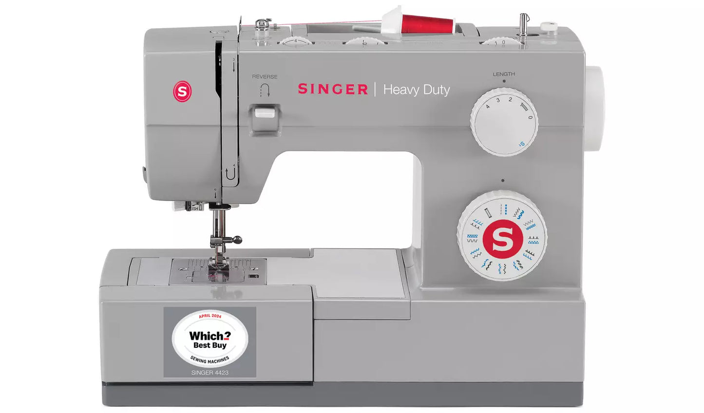 Singer Heavy Duty 4423 Sewing Machine - Which? Best Buy 2 years running, 60% stronger, 30% faster - New 2025 model - August Sew-Off Sale