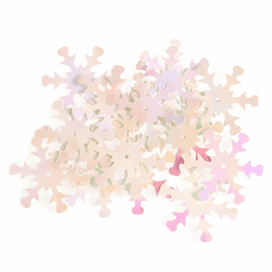 Trimits White Snowflake Sequins (Pack of 18)