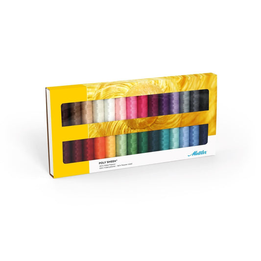 Mettler Poly Sheen No. 40 200m 28 spools - thread set