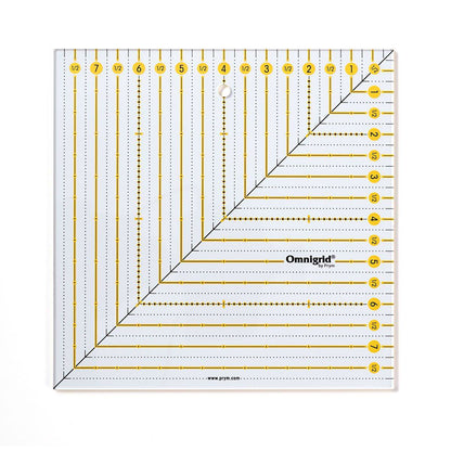 Prym Omnigrid Square Ruler - 8 inch x 8 inch