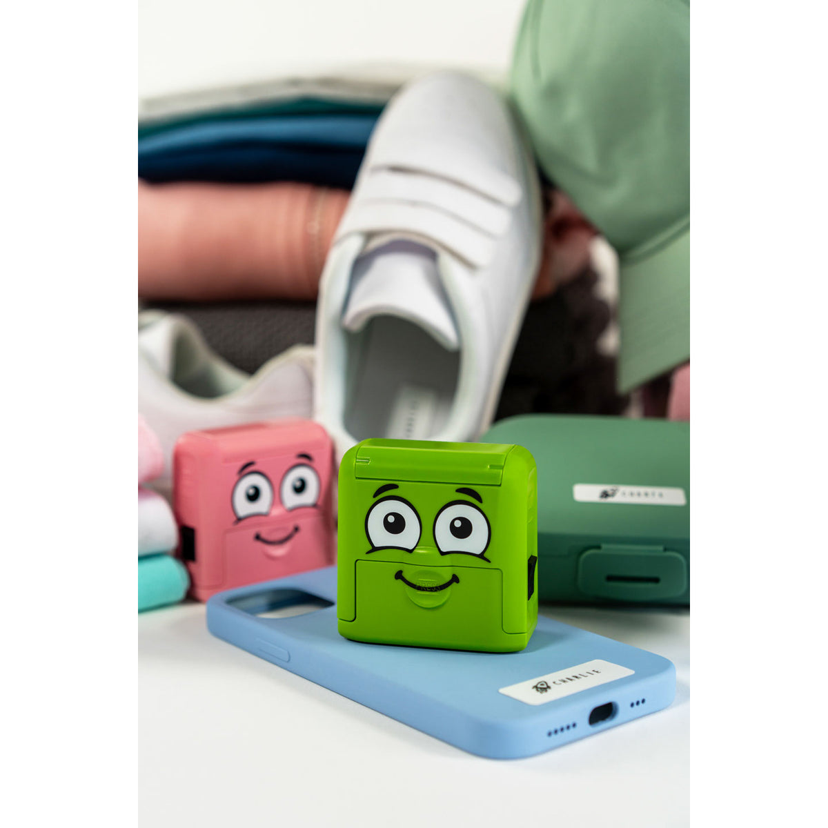 Colop DIY Marky green name stamp kit in its box