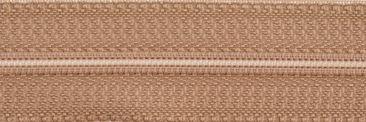 Opti beige closed end polyester zip 60cm
