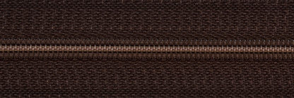 Opti dark brown closed end polyester zip 40cm