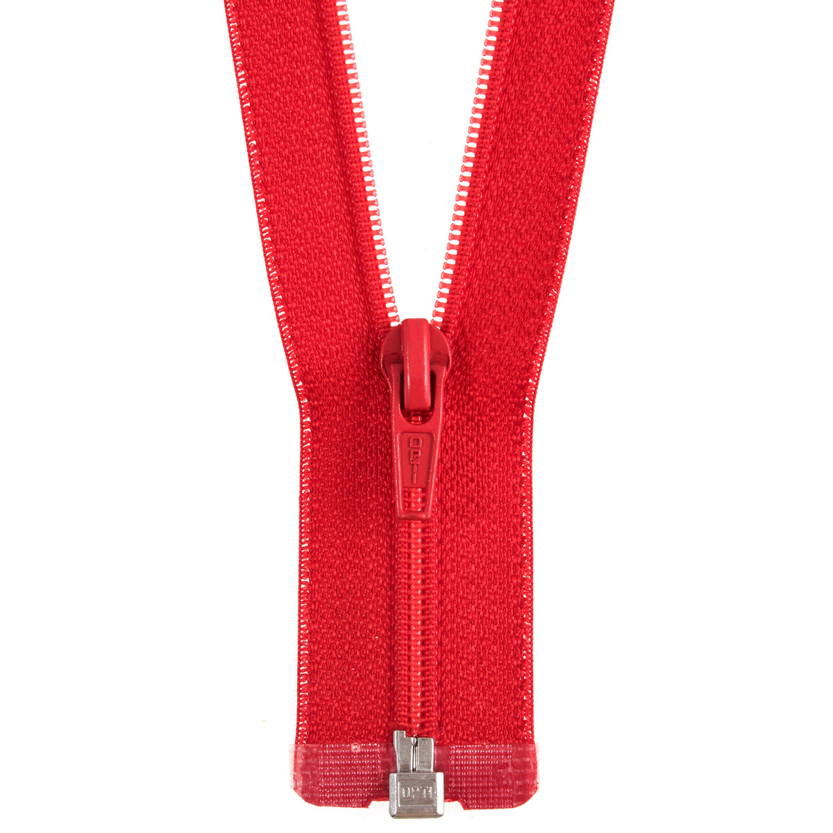 Opti Open End Polyester Zip 25cm - 6mm Chain - 3822.0025