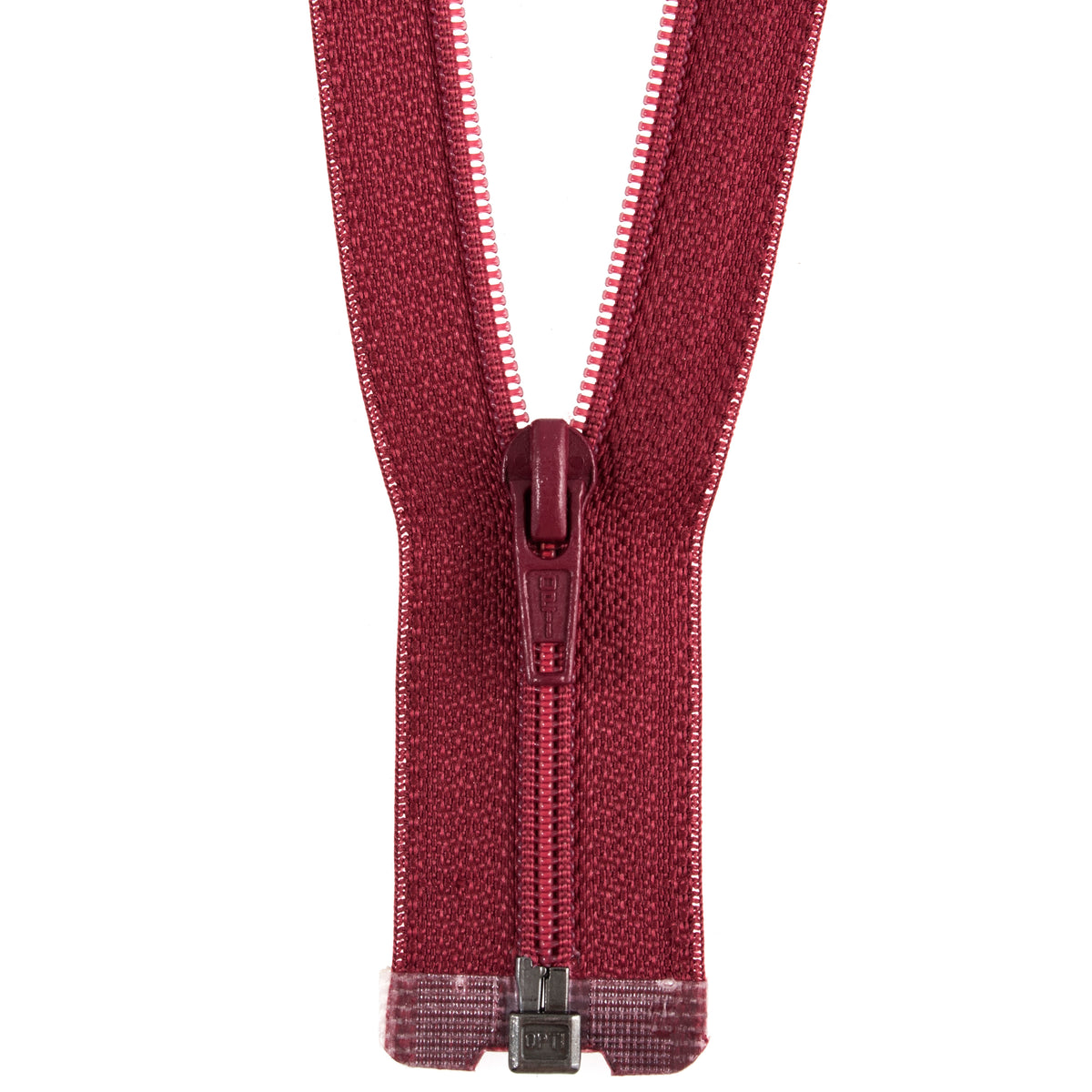 Opti open end polyester zip, 55cm