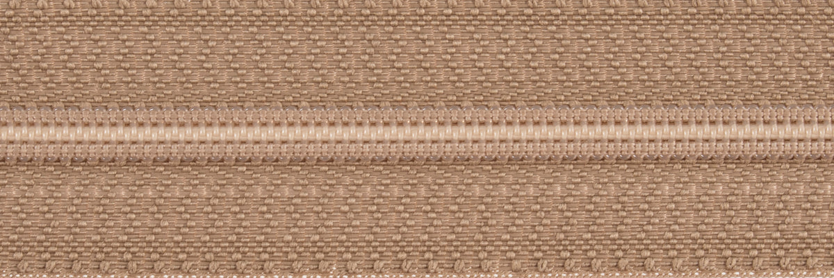 Opti beige open end polyester zip 50cm