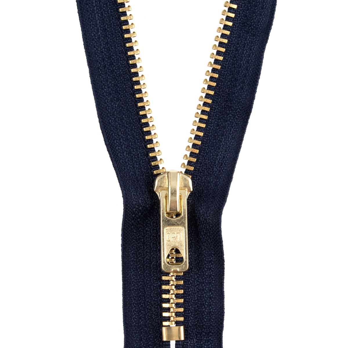 Opti Gold Metal Closed End Zip - 15cm - 7696.0015