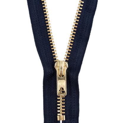 Opti Gold Metal Closed End Zip - 18cm - 7696.0018