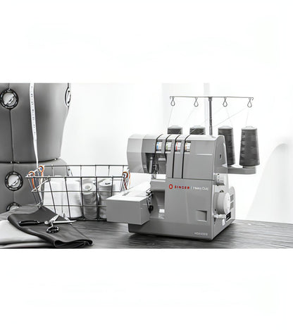 Singer HD0405S Heavy Duty Overlocker Deluxe Edition Foot Set with Elastic Foot and Piping foot and Gathering Foot worth over £100 - FREE Upgrade to new Heavy Duty Elite Edition Latest 2025 model