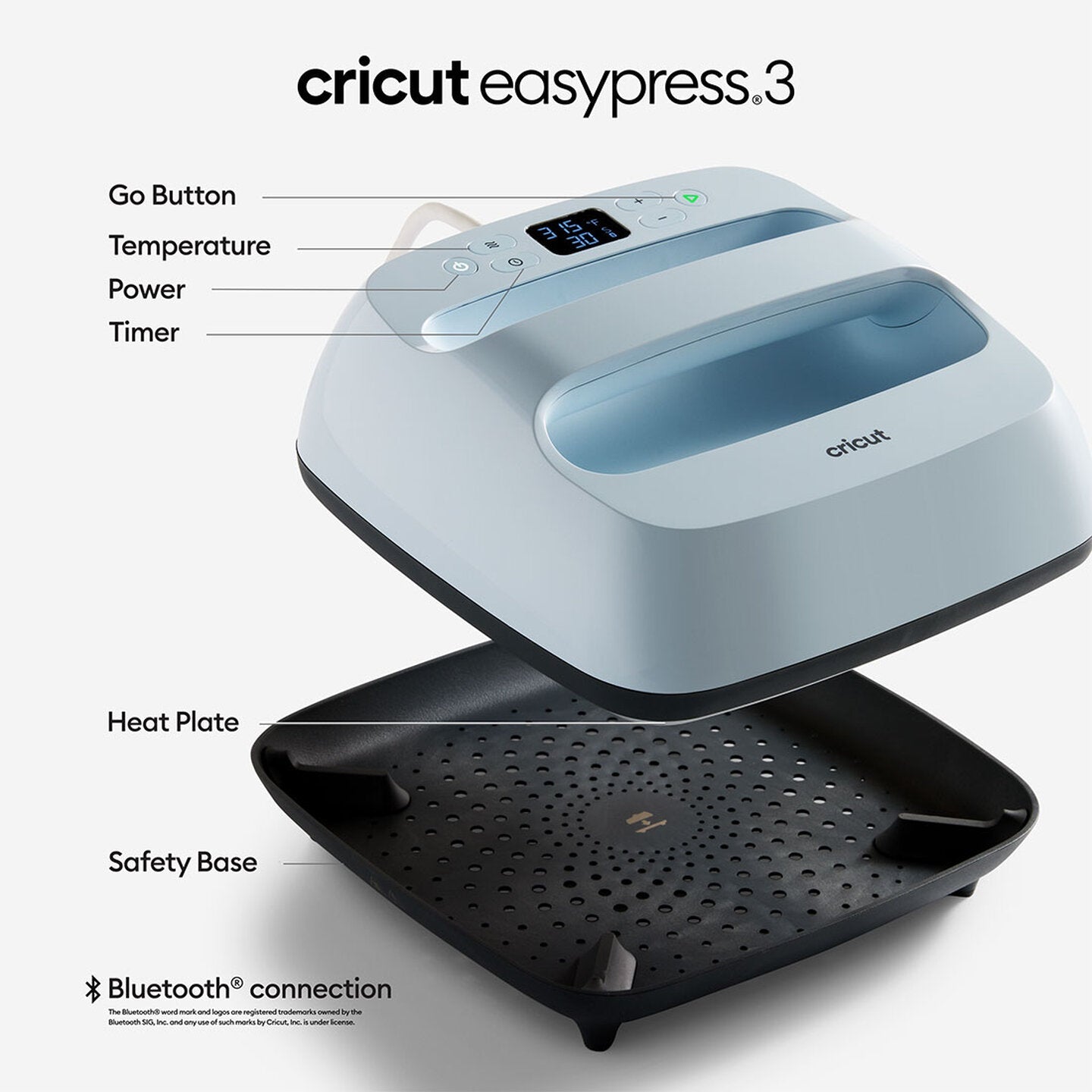 Cricut EasyPress 3 Atmosphere (9x9in / 22.5x22.5cm)