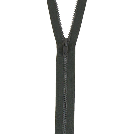 Charcoal Milward chunky open end zip, 40cm