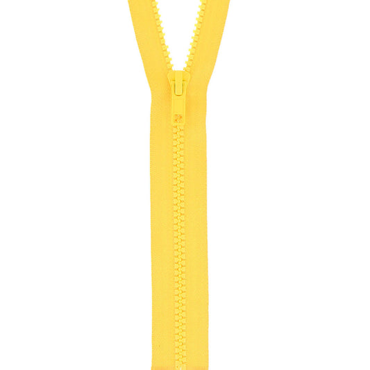 Yellow Gold Milward chunky open end zip, 50cm
