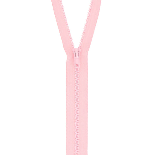 Light Pink Milward chunky open end zip, 50cm