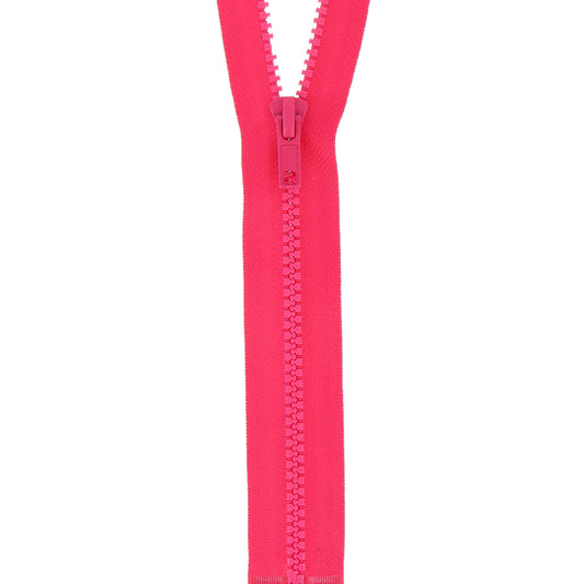 Shocking Pink Milward chunky open end zip, 50cm
