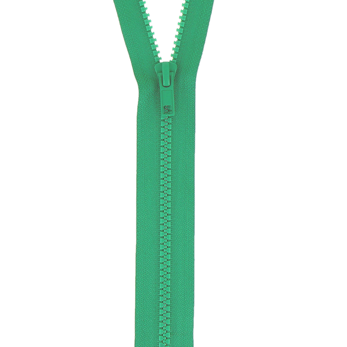 Emerald Milward chunky open-end zip with plastic teeth, 60cm