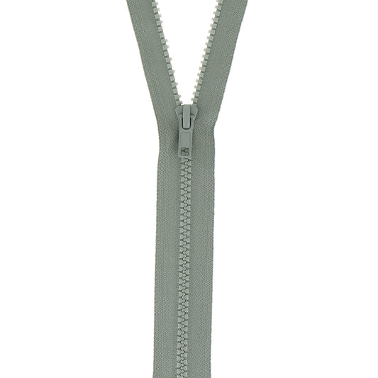 Dark Grey Milward chunky open-end zip with plastic teeth