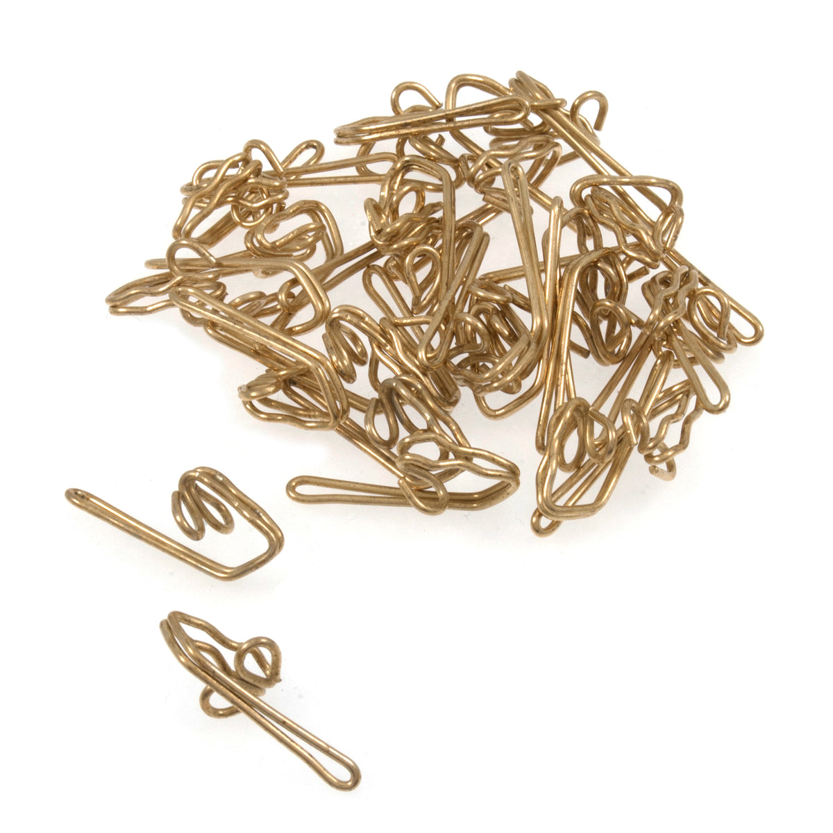 Pack of gold Milward steel curtain hooks