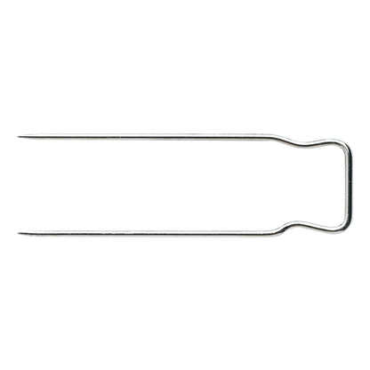Pack of six silver twin-pronged loose cover pins
