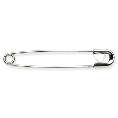 Box of silver safety pins, 50mm