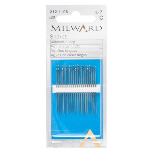 Packet of Milward sharps hand sewing needles