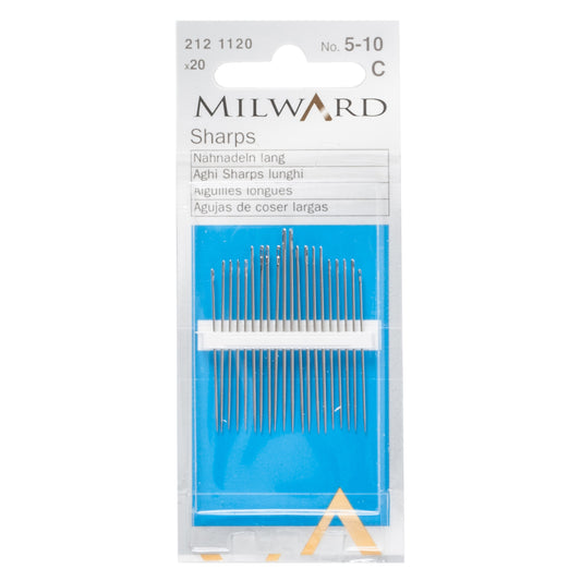 Packet of Milward sharps hand sewing needles