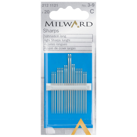Packet of Milward sharps hand sewing needles