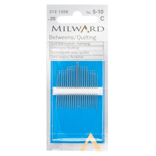 Packet of Milward betweens quilting needles