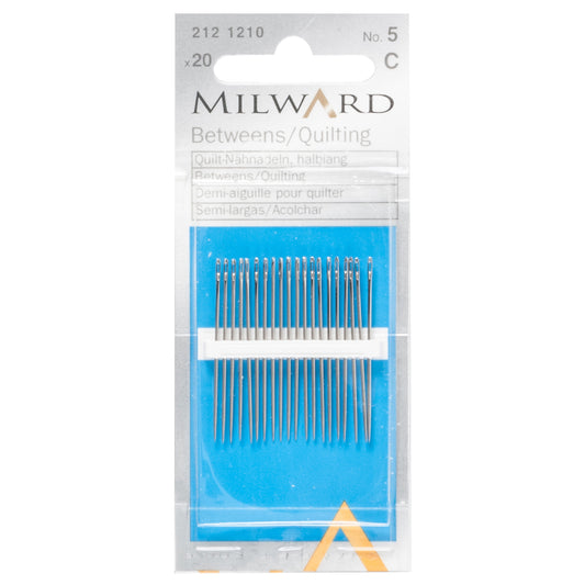 Packet of Milward betweens quilting needles