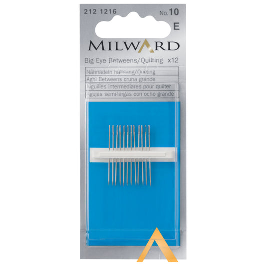 Packet of Milward big eye betweens quilting needles