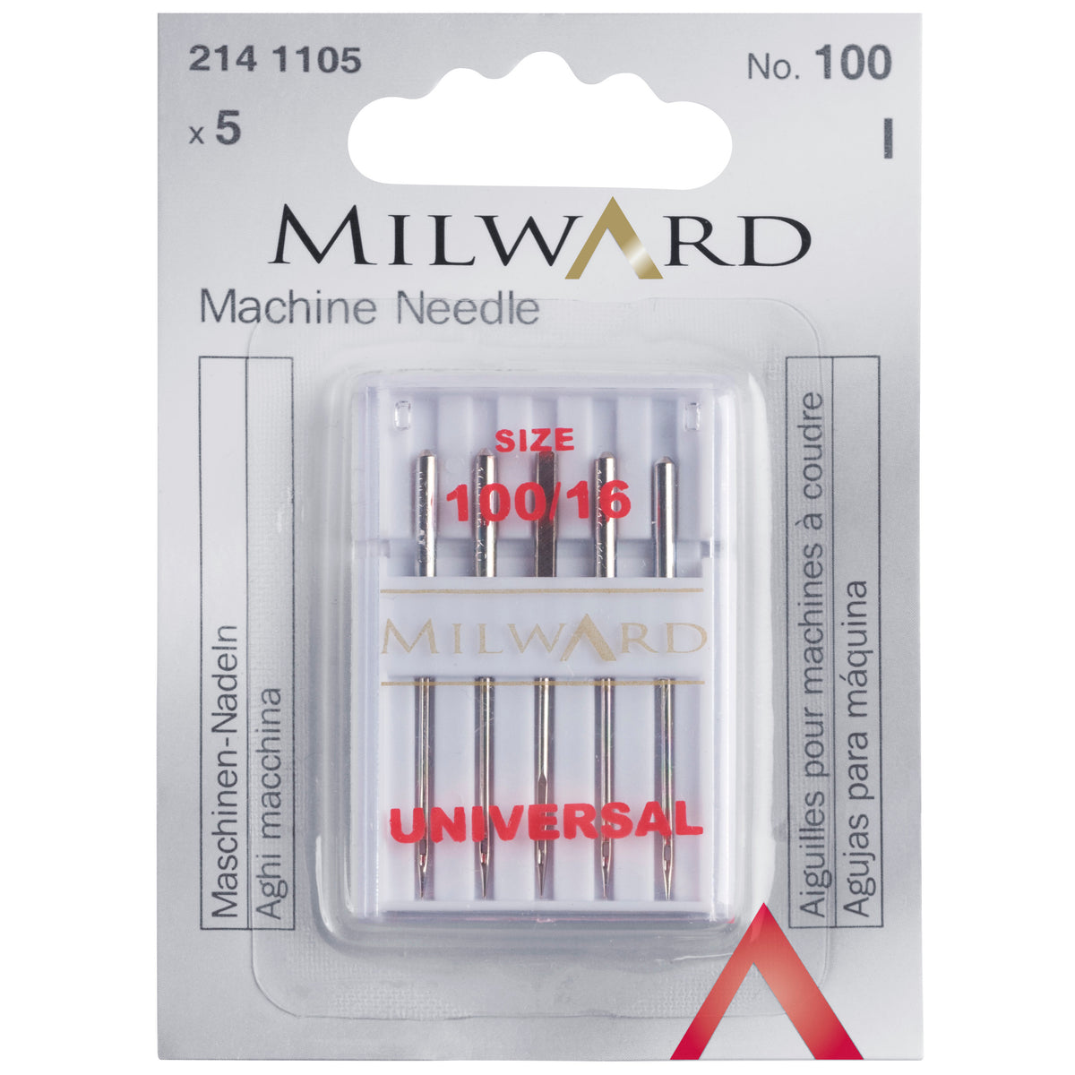 Pack of Milward universal sewing machine needles