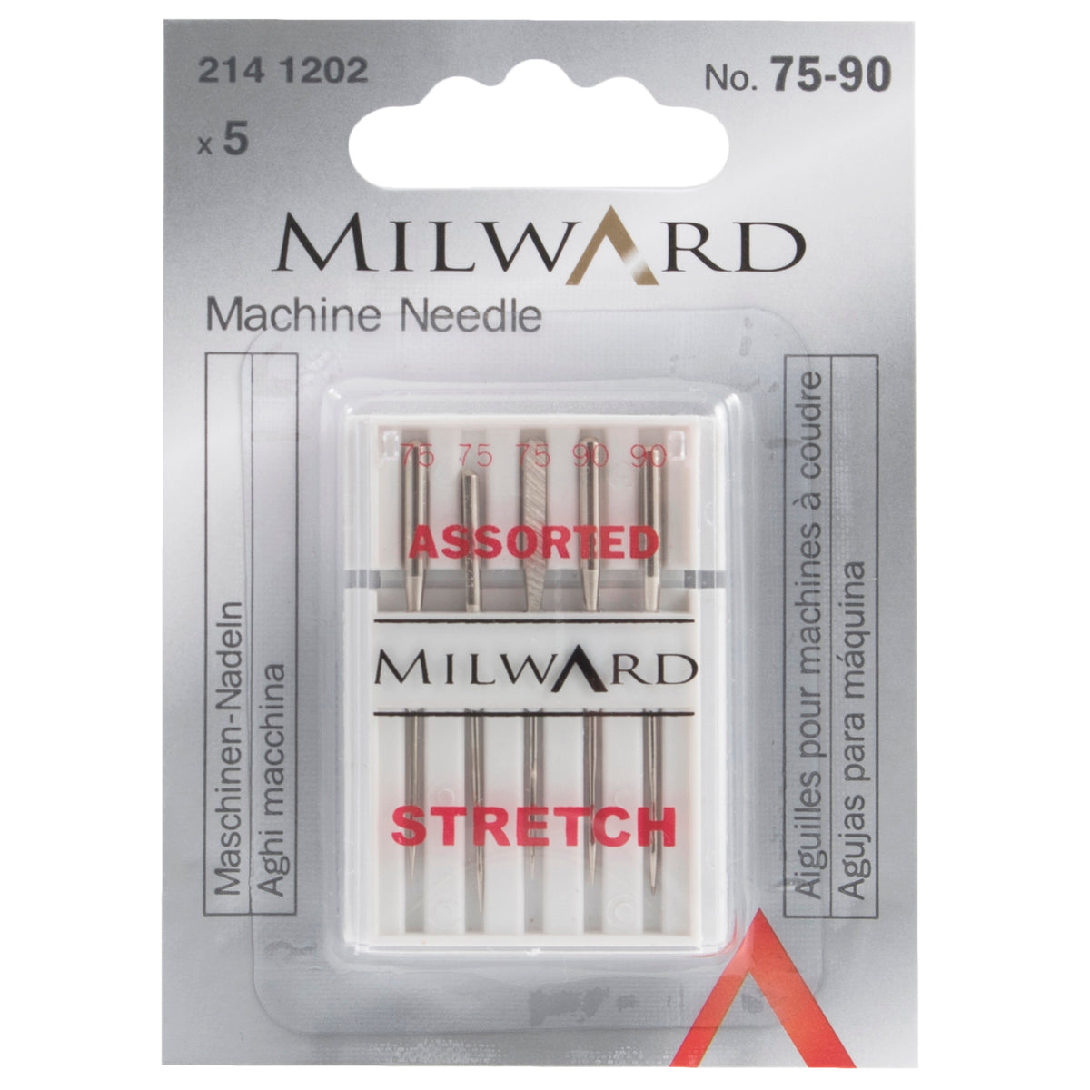 Pack of Milward stretch sewing machine needles
