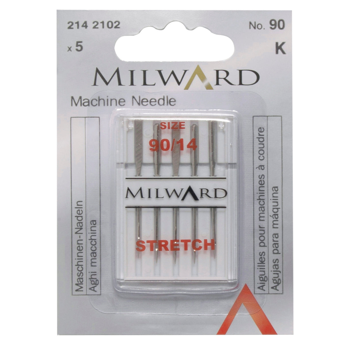 Pack of Milward stretch sewing machine needles