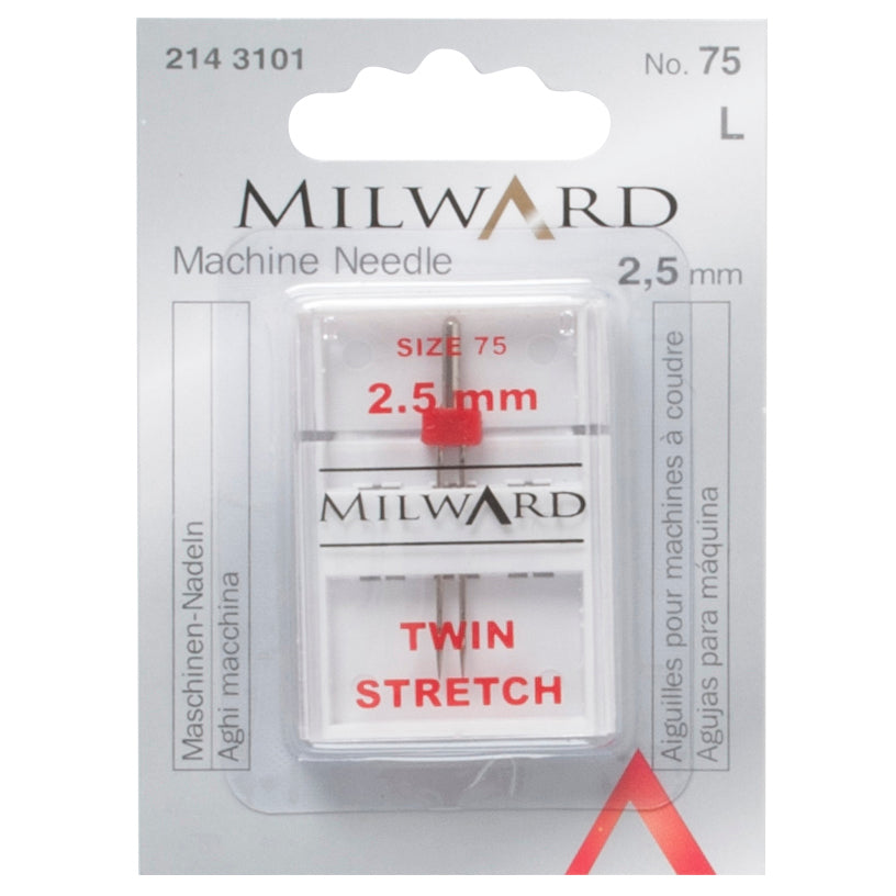 Milward stretch twin sewing machine needle in packet