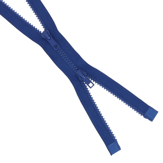 Milward mid royal blue chunky 2-way open end zip, 75cm