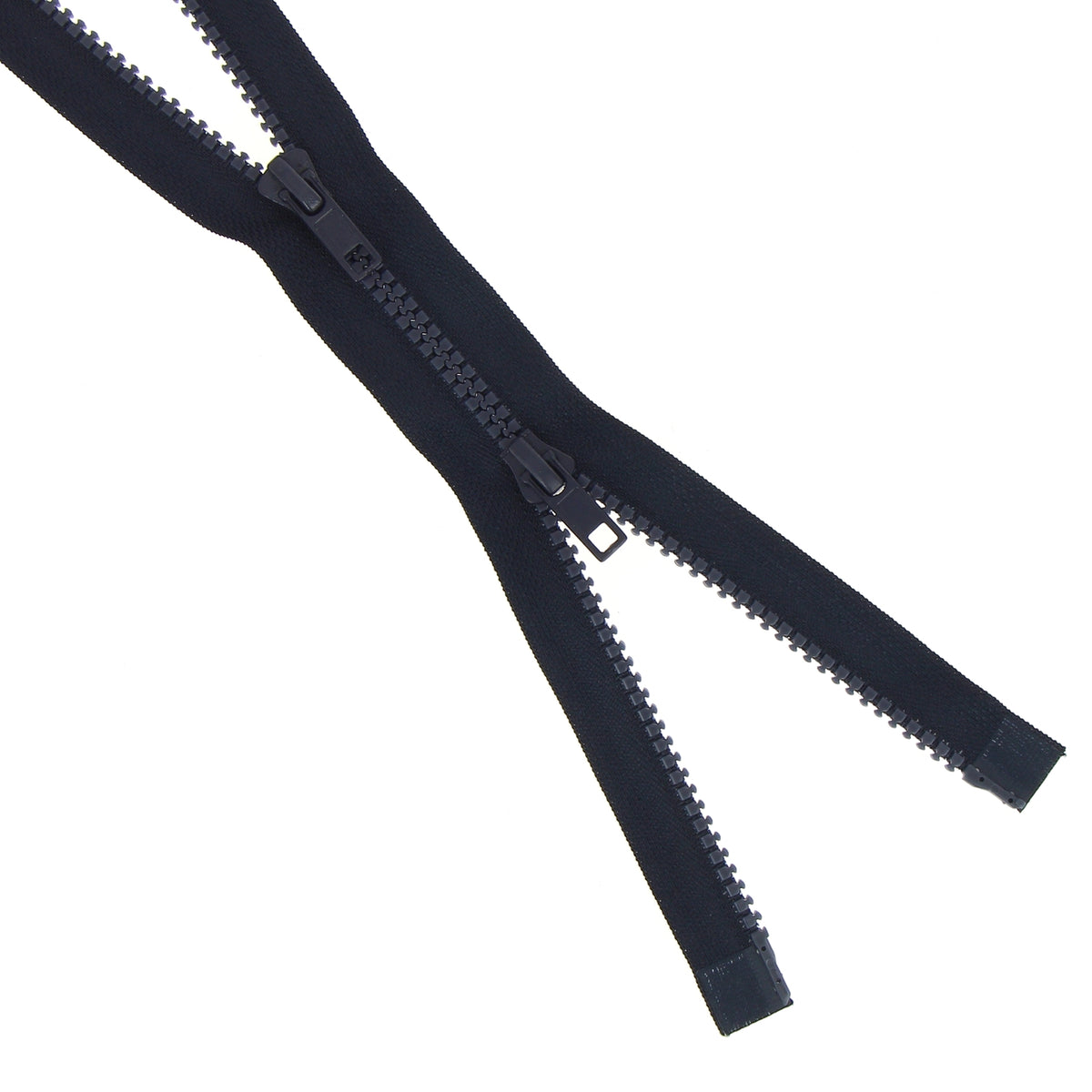 Milward dark navy chunky 2-way open end zip, 75cm