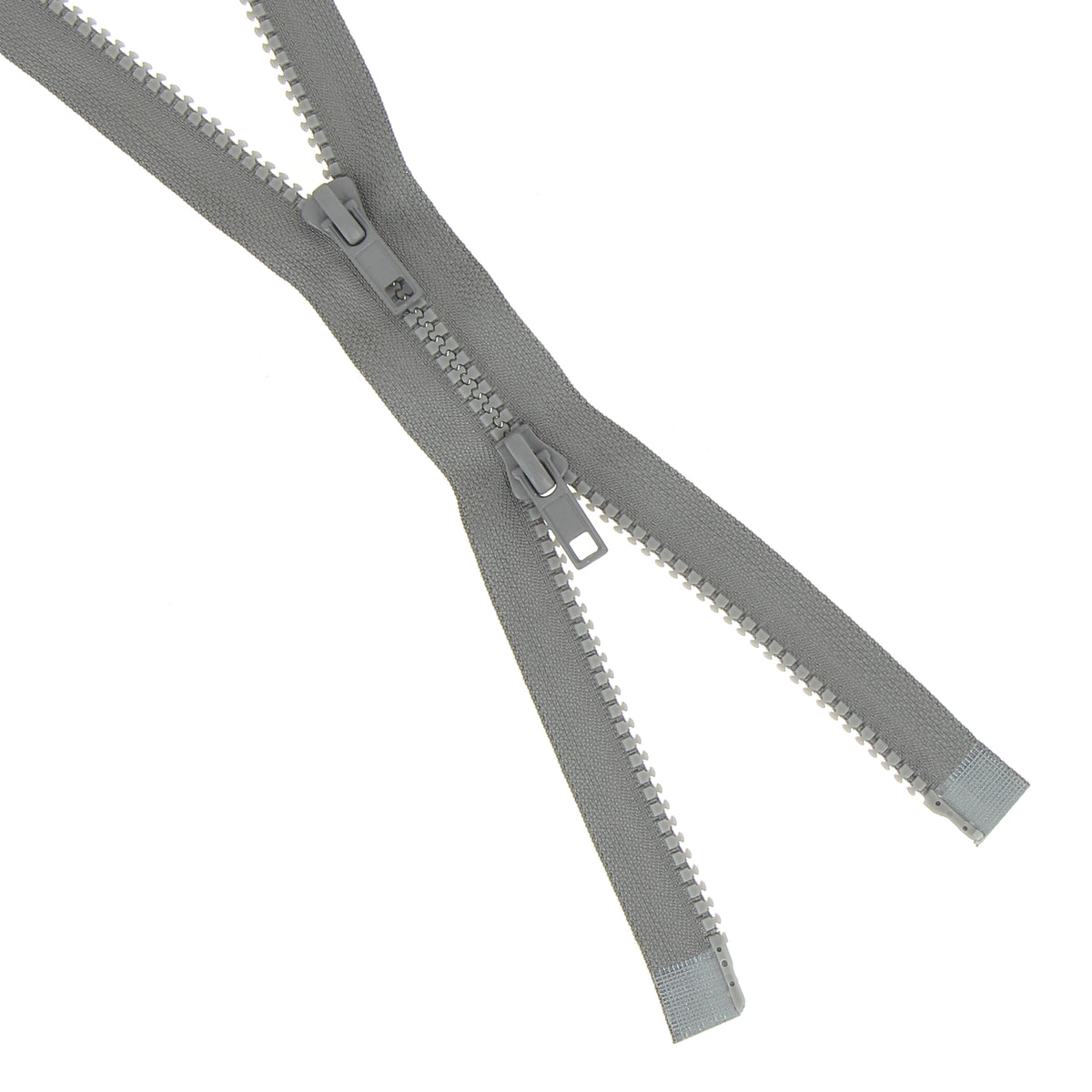 Milward dark grey chunky open end two-way zip, 75cm