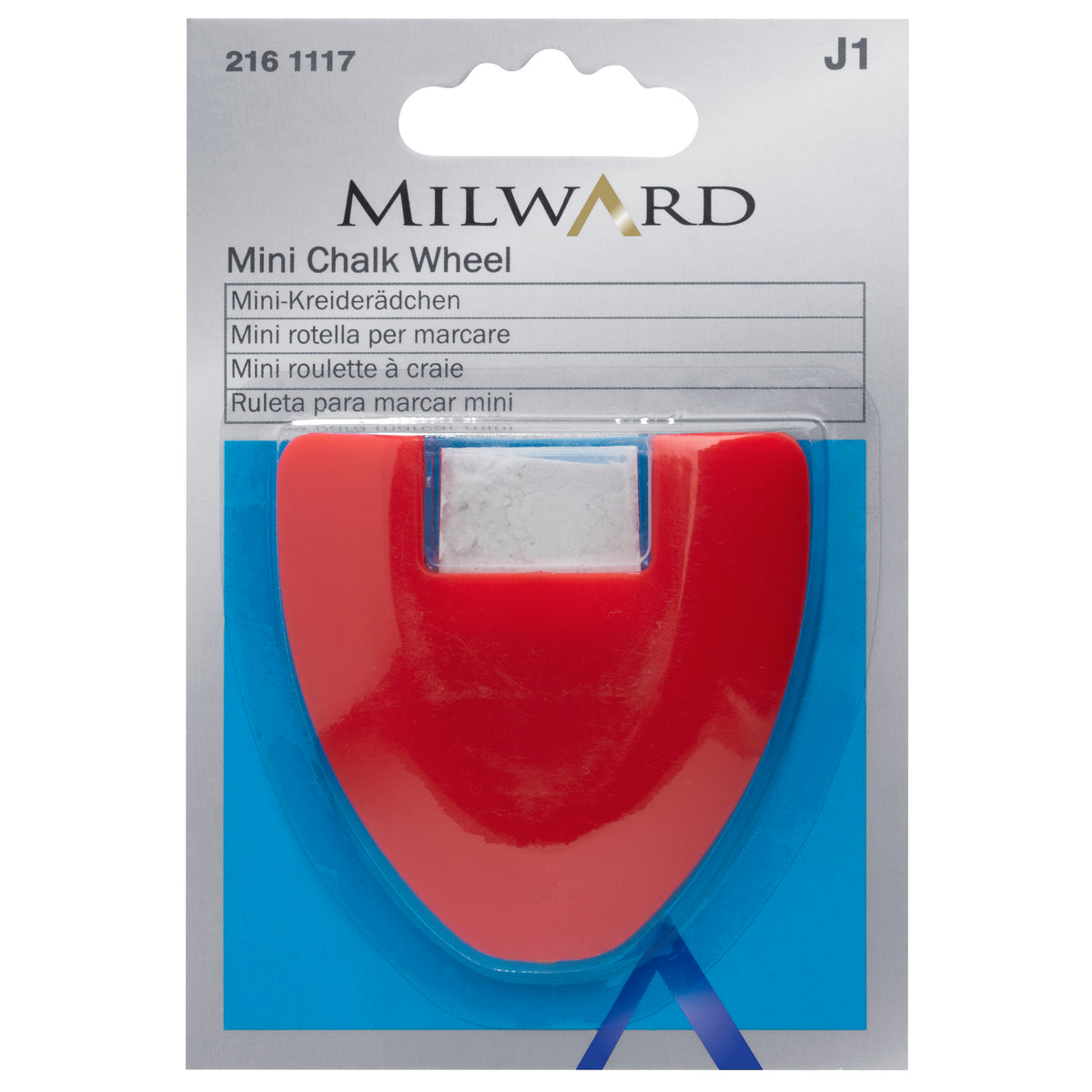 Mini white tailor's chalk in plastic holder