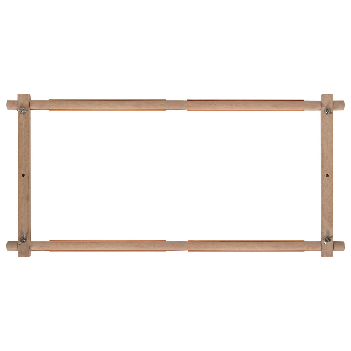 Beech wood rotating tapestry frame with plastic fabric clips