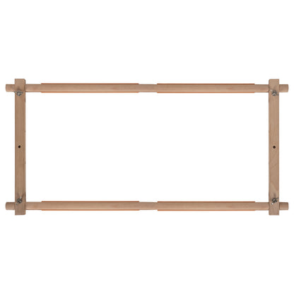 Beech wood rotating tapestry frame with plastic fabric clips