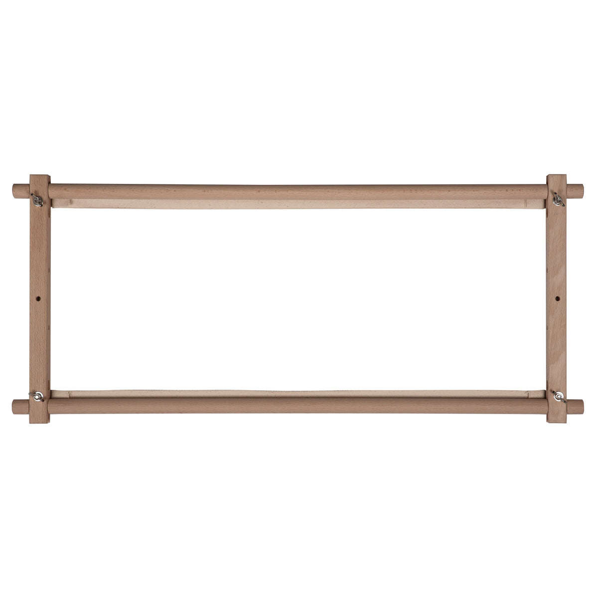 Beech wood rotating tapestry frame with fabric tape arms