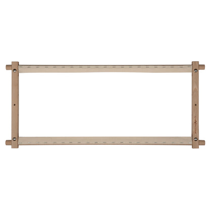 Beech wood rotating tapestry frame with fabric tape arms
