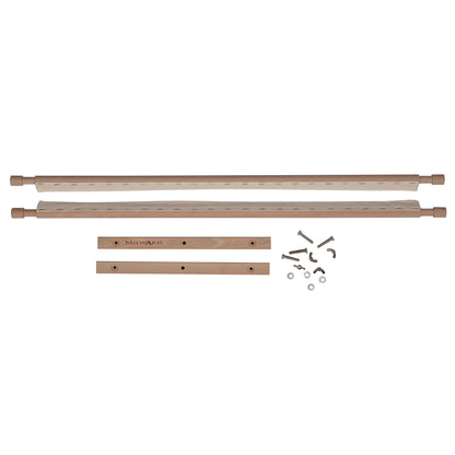 Beech wood rotating tapestry frame with fabric tape arms