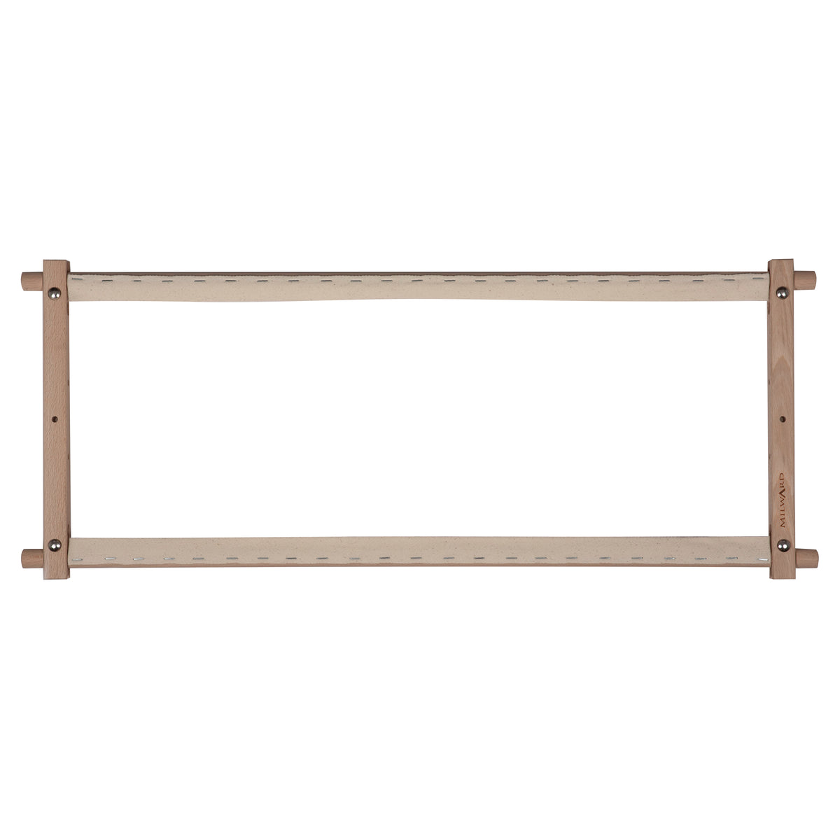 Beech wood rotating tapestry frame with fabric tape arms