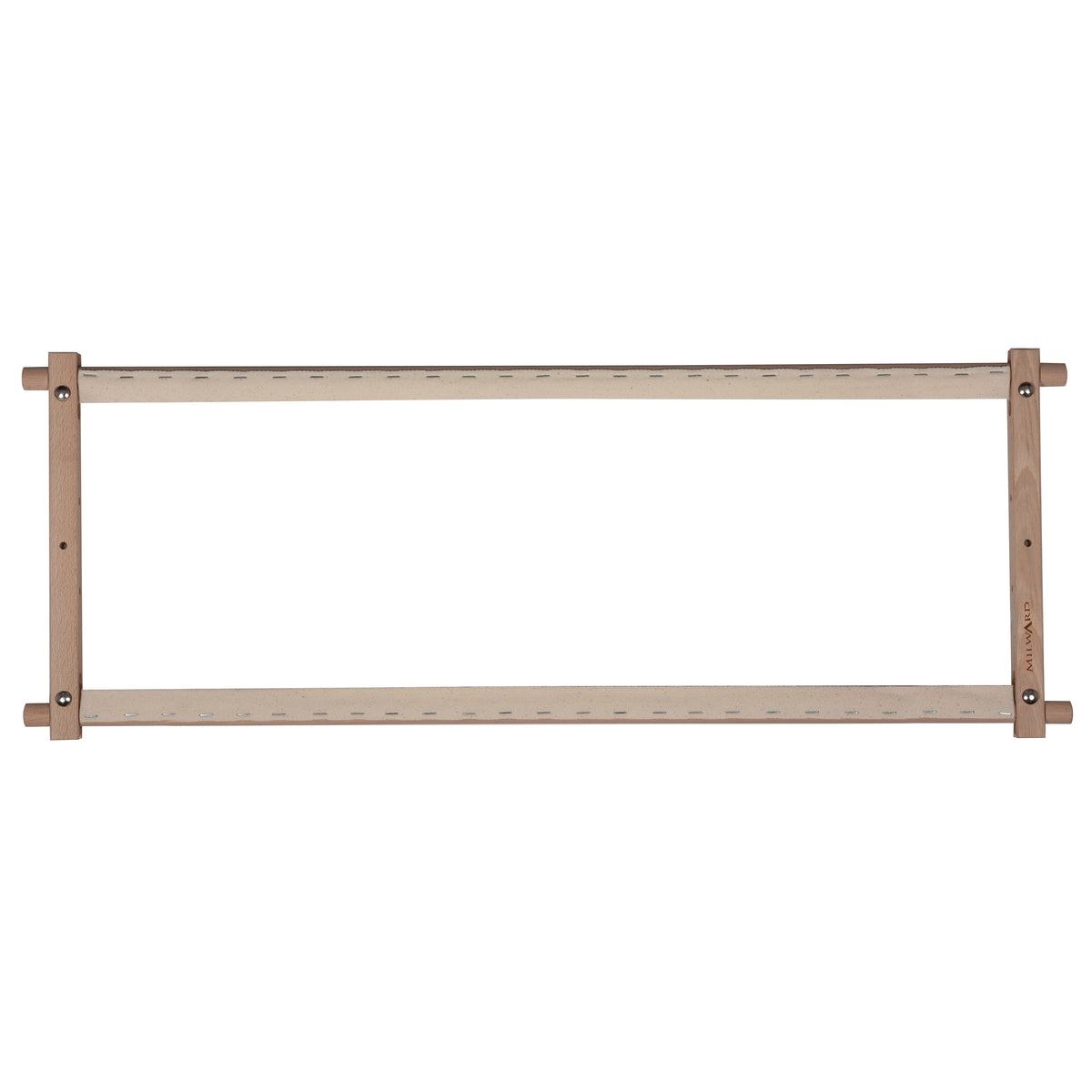 Beech wood rotating tapestry frame with fabric tape arms
