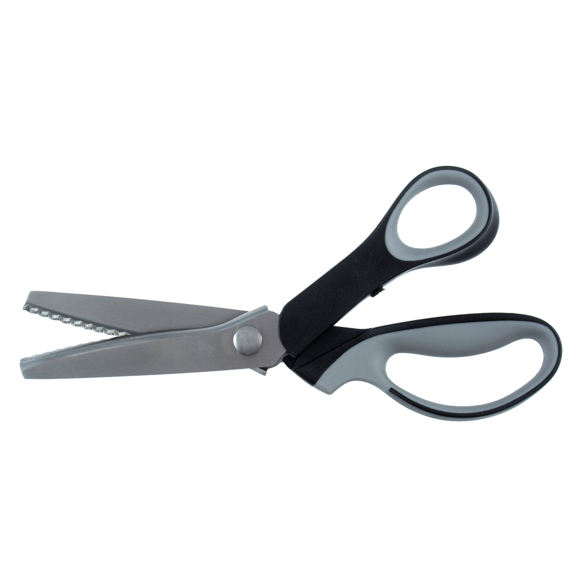 Milward pinking shears with zigzag blades and plastic handles